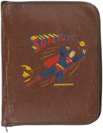 "SUPERMAN" ZIPPERED 3-RING BINDER.