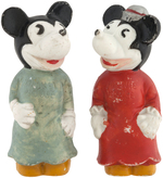 "MICKEY MOUSE" & "MINNIE MOUSE" IN NIGHTGOWNS BISQUE FIGURE SET.