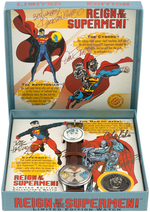 "REIGN OF THE SUPERMEN" BOXED FOSSIL WATCH SET MULTI-SIGNED BY COMIC BOOK CREATORS.