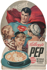 SUPERMAN "KELLOGG'S PEP" CEREAL STORE ADVERTISING STANDEE.