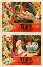 DISNEY'S "ALICE IN WONDERLAND" LOBBY CARD SET.