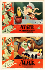 DISNEY'S "ALICE IN WONDERLAND" LOBBY CARD SET.