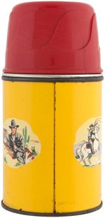 "HOPALONG CASSIDY" METAL LUNCHBOX & THERMOS (COLOR VARIETY).