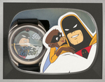 HANNA-BARBERA FLINTSTONES, JONNY QUEST & SPACE GHOST BOXED FOSSIL WATCH SET TRIO.