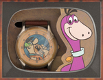 HANNA-BARBERA FLINTSTONES, JONNY QUEST & SPACE GHOST BOXED FOSSIL WATCH SET TRIO.