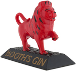 "BOOTH'S GIN" FIGURAL LION COUNTERTOP ADVERTISING DISPLAY.