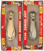 "SHMOO PLUG-BAIT" BOXED FISHING LURE PAIR.