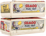 "SHMOO PLUG-BAIT" BOXED FISHING LURE PAIR.