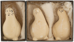 "SOAPY SHMOO" BOXED FIGURAL SOAPS TRIO.