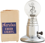 REDDY KILOWATT AEROLUX FILAMENT LIGHTBULB & LAMP BASE.