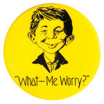 RARE ALFRED E. NEUMAN BUTTON.