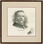 WILLIAM H. TAFT PORTRAIT  "A BIG MAN FOR A BIG OFFICE" SILK BANDANA.