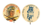 PAIR OF VERY EARLY SPORTS RELATED BUTTONS.