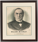 IMPOSING "WILLIAM McKINLEY OF OHIO FOR PRESIDENT" POSTER.