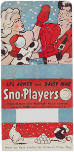 "LI'L ABNER AND DAISY MAE SNO-PLAYERS" MITTENS & ART LOT.