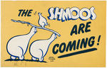 "THE SHMOOS ARE COMING!" DRINKING GLASSES PROMOTIONAL BOOKLET.