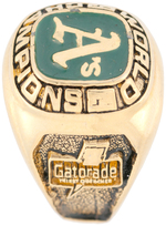 BASEBALL RING TRIO NAMING CITIBANK, RITE-AID, AND GATORADE.