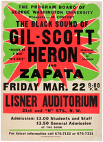 RARE "THE BLACK SOUND OF GIL SCOTT-HERON" CONCERT POSTER.