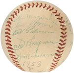 1953 BALTIMORE ORIOLES TEAM-SIGNED BASEBALL.