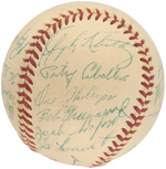 1953 BALTIMORE ORIOLES TEAM-SIGNED BASEBALL.