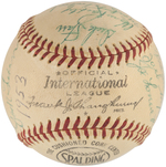 1953 BALTIMORE ORIOLES TEAM-SIGNED BASEBALL.