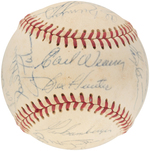 1973 BALTIMORE ORIOLES TEAM-SIGNED BASEBALL.