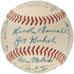 1948 WASHINGTON SENATORS TEAM-SIGNED BASEBALL.