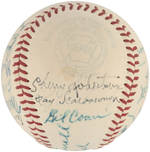 1948 WASHINGTON SENATORS TEAM-SIGNED BASEBALL.