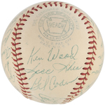 1952 WASHINGTON SENATORS TEAM-SIGNED BASEBALL.