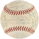 1952 WASHINGTON SENATORS TEAM-SIGNED BASEBALL.