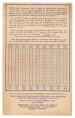 "SUPERMEN OF AMERICA - SUPERMAN'S SECRET CODE" DECODER FOLDER (RARE MOVIE THEATER VARIANT).