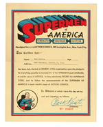 SUPERMAN "SUPERMEN OF AMERICA" 1948 CLUB KIT.