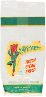 "SUPERMAN" CARROTS PLASTIC BAG.