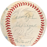 1982 NEW YORK YANKEES TEAM-SIGNED BASEBALL.