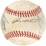 1982 NEW YORK YANKEES TEAM-SIGNED BASEBALL.