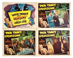 "DICK TRACY MEETS GRUESOME" LOBBY CARD SET.