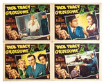 "DICK TRACY MEETS GRUESOME" LOBBY CARD SET.