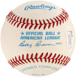 NEW YORK YANKEES & HOF MEMBER BILL DICKEY SINGLE-SIGNED BASEBALL.