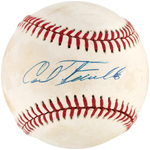 CARL FURILLO & SANDY AMOROS SINGLE-SIGNED BASEBALL PAIR.