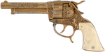 "GENE AUTRY" LESLIE-HENRY GOLD FINISH REPEATER CAP GUN.