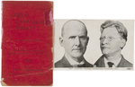 EUGENE V. DEBS 1900 "POCKET LIBRARY OF SOCIALISM" BOOKLET AND 1912 JUGATE CAMPAIGN POSTCARD.