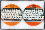 DETROIT AL CHAMPS AND SERIES CHAMPS 6" BUTTONS FROM MUCHINSKY BOOK.