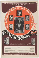 INCREDIBLE HARRISBURG SEVEN POSTER ISSUED BY "THE DEFENSE COMMITTEE."