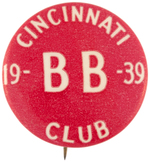 CINCINNATI RARE 1939 MUCHINSKY BOOK PLATE EXAMPLE BUTTON.