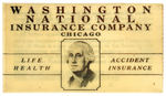 "WASHINGTON NATIONAL INSURANCE COMPANY" CELLULOID CASE HOLDING SOCIAL SECURITY CARD FROM 1937.