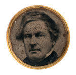 RARE 1856 CAMPAIGN FERROTYPE CLOTHING BUTTON SHOWING MILLARD FILLMORE.