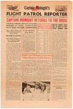 "CAPTAIN MIDNIGHT'S MEXICAN RINGO-JUMPO GAME" RARE COMPLETE PREMIUM & NEWSPAPER.