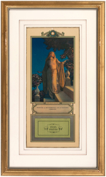 MAXFIELD PARRISH FRAMED 1926 EDISON MAZDA CALENDAR.