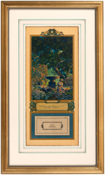 MAXFIELD PARRISH FRAMED 1927 EDISON MAZDA CALENDAR.