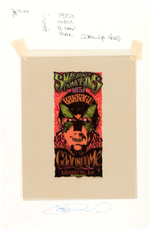 MARK ARMINSKI SMASHING PUMPKINS & GARBAGE CONCERT PRODUCTION ARTBOARD, COLOR KEY SHEET & POSTER.